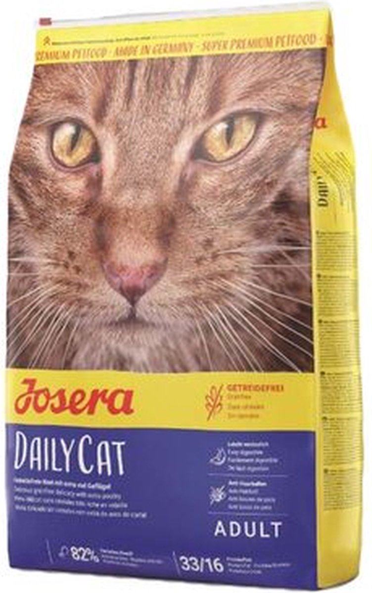 JOSERA Dailycat, Huhn, getreidefreies Katzentrockenfutter, 4,25kg