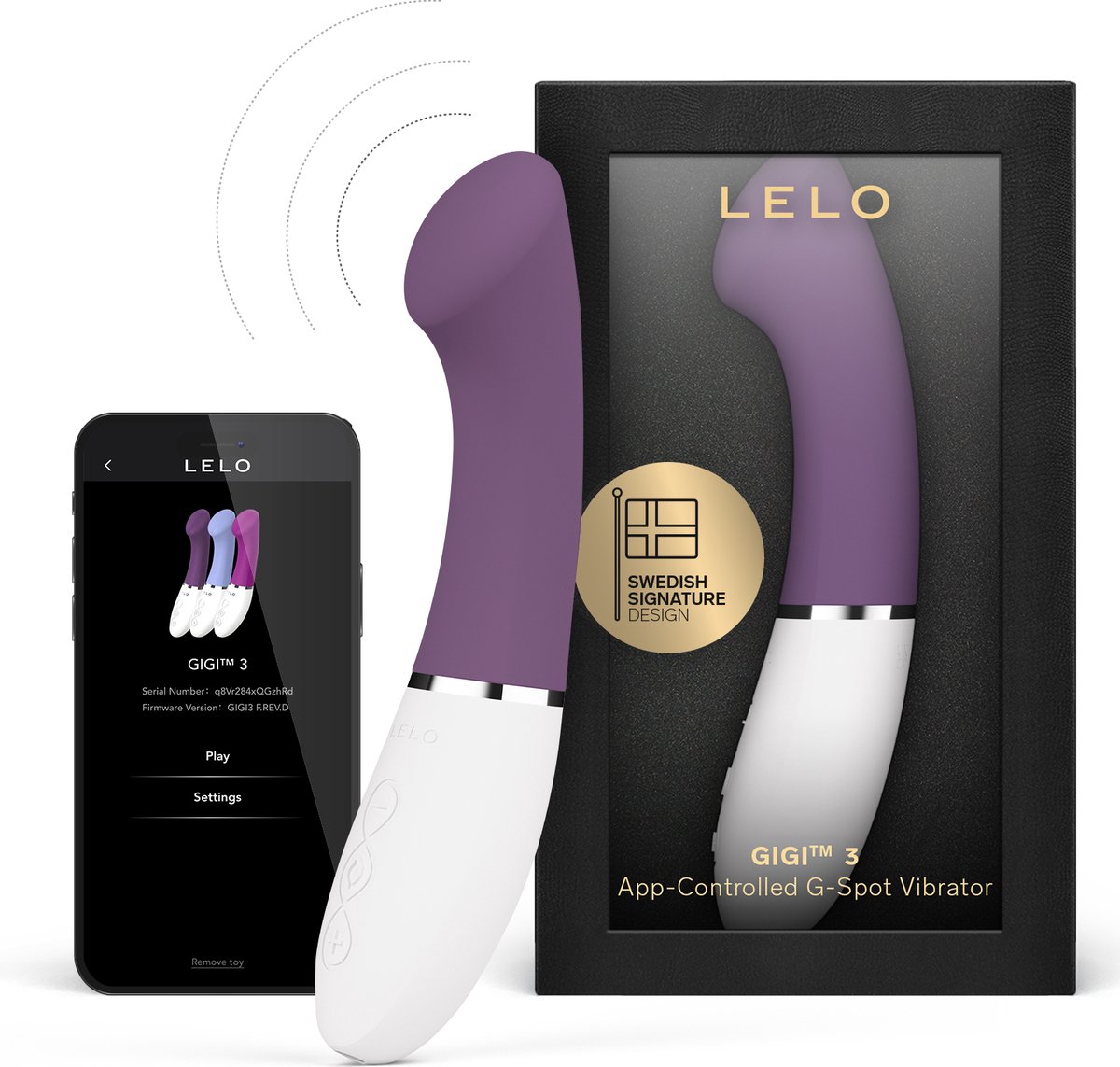 LELO Gigi 3, G-Punkt-Vibrator, Pflaume, 1 Stk