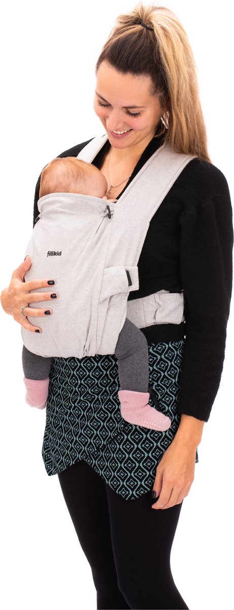 Babytrage Natural Grey Melange, 3,5 - 20 kg, Fillikid