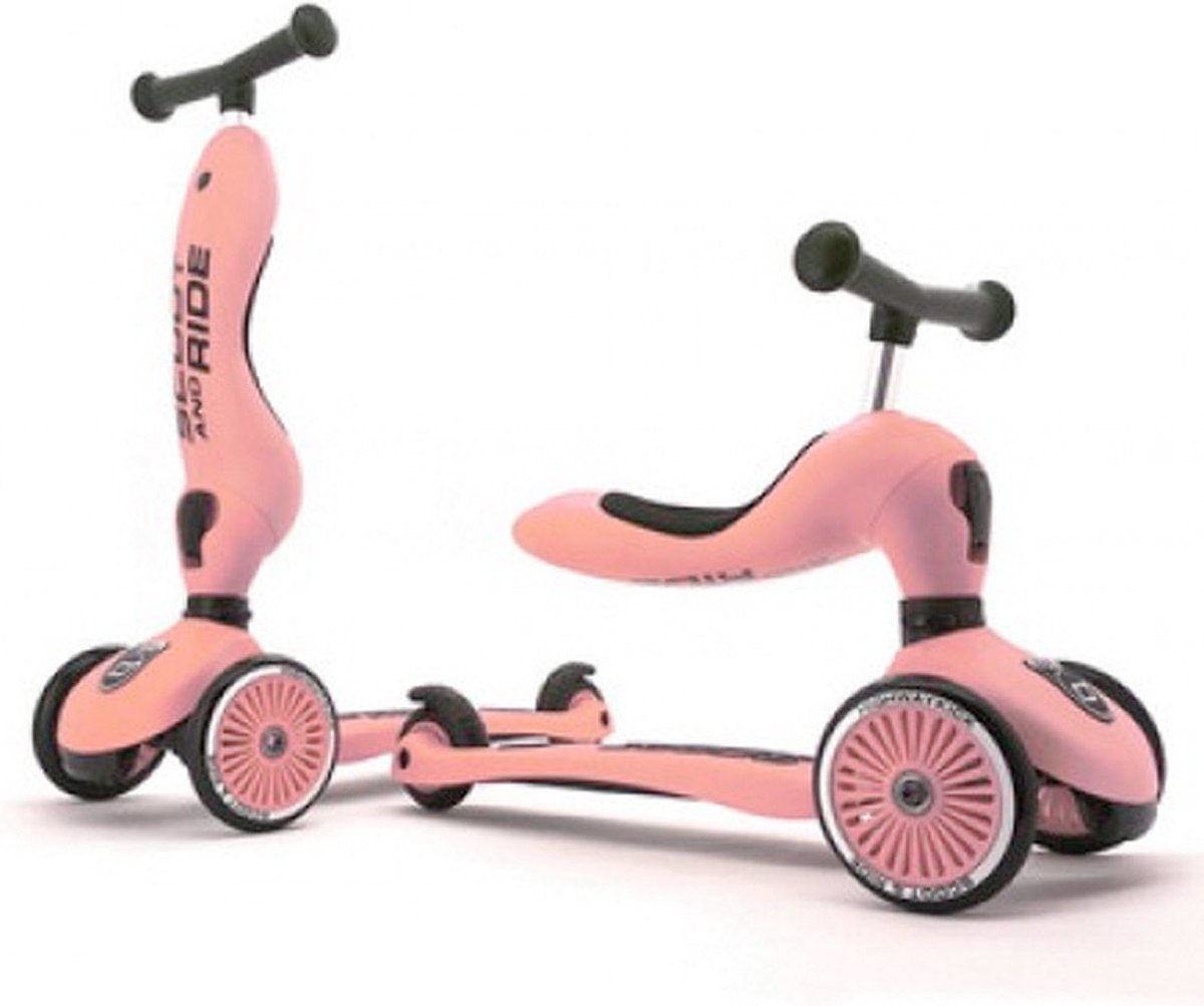 Highwaykick 2-in-1-Cabrio-Kinderroller, 1 - 5 Jahre, Peach, Scoot & Ride