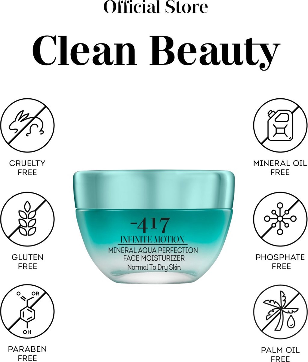 Mineral Aqua Perfection Feuchtigkeitsspendende Gesichtscreme, 50 ml, Minus 417