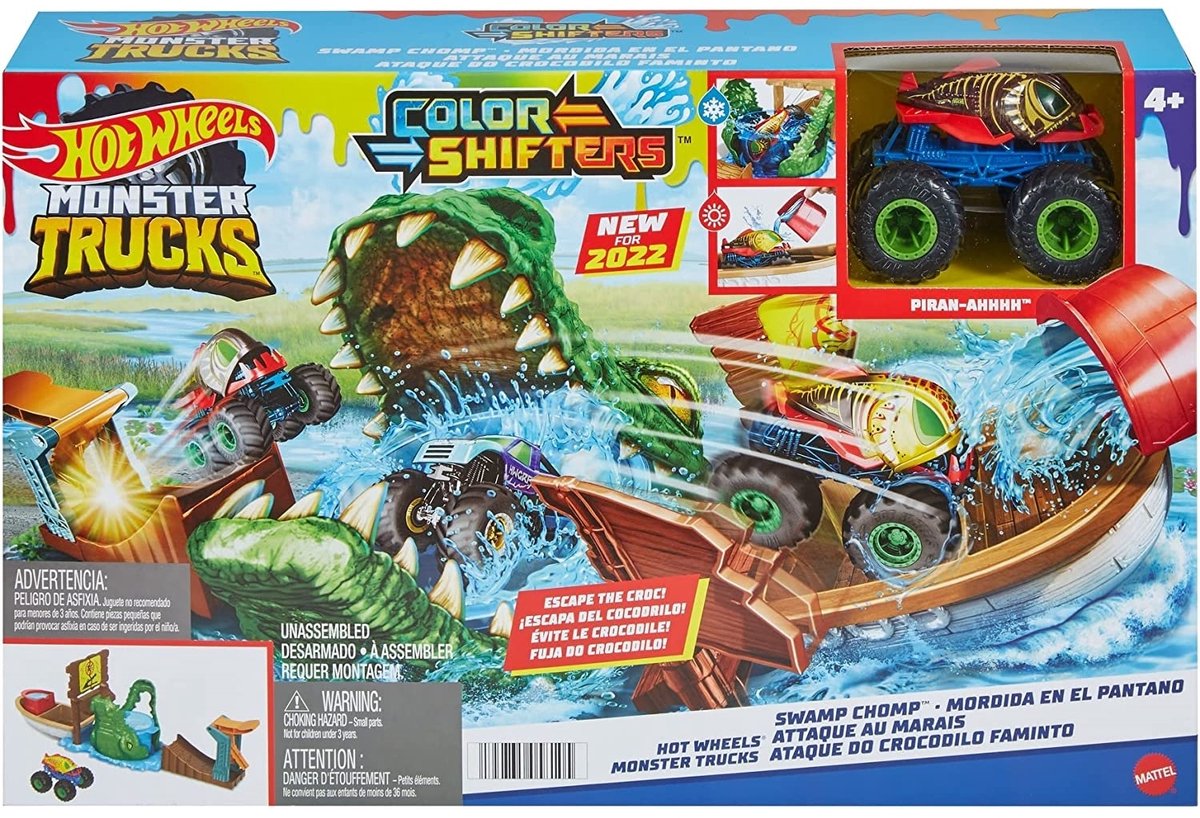Monster Truck Crocodile Attack Set, Hot Wheels