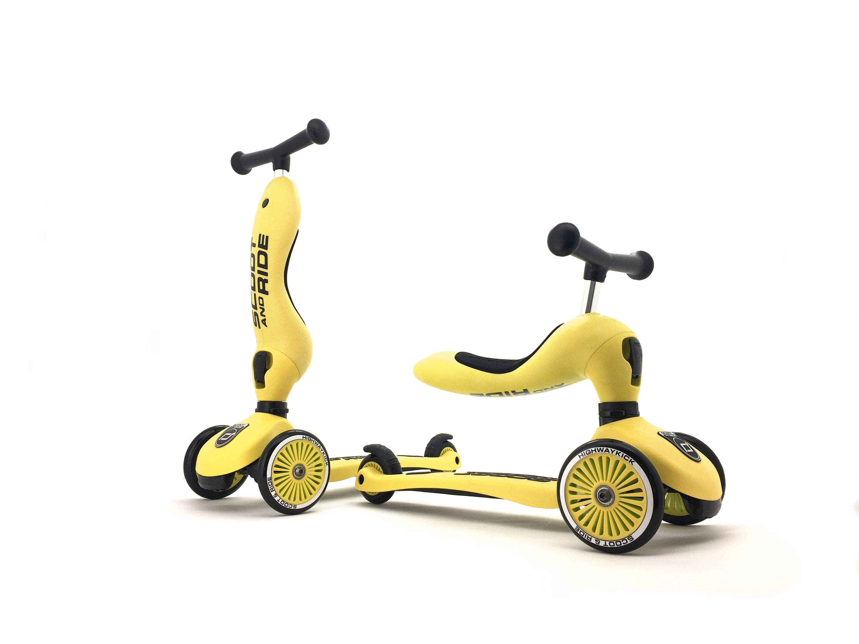 Highwaykick 2-in-1-Cabrio-Kinderroller, 1 - 5 Jahre, Lemon, Scoot & Ride