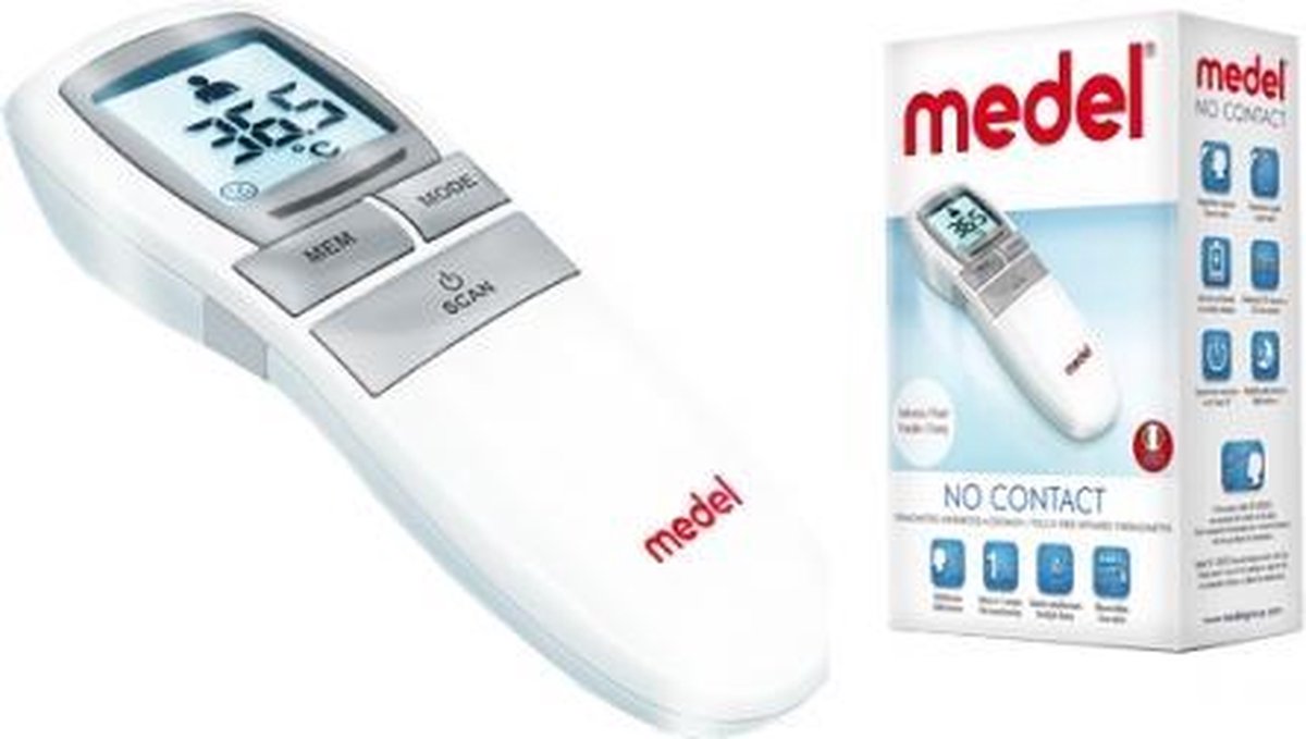 Multifunktions-Infrarot-Thermometer ohne Kontakt Kontaktlos, 92772, Medel