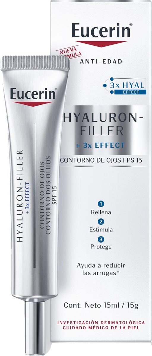 Eucerin Hyaluron Filler Triple Anti-Aging Augencreme, 15 ml