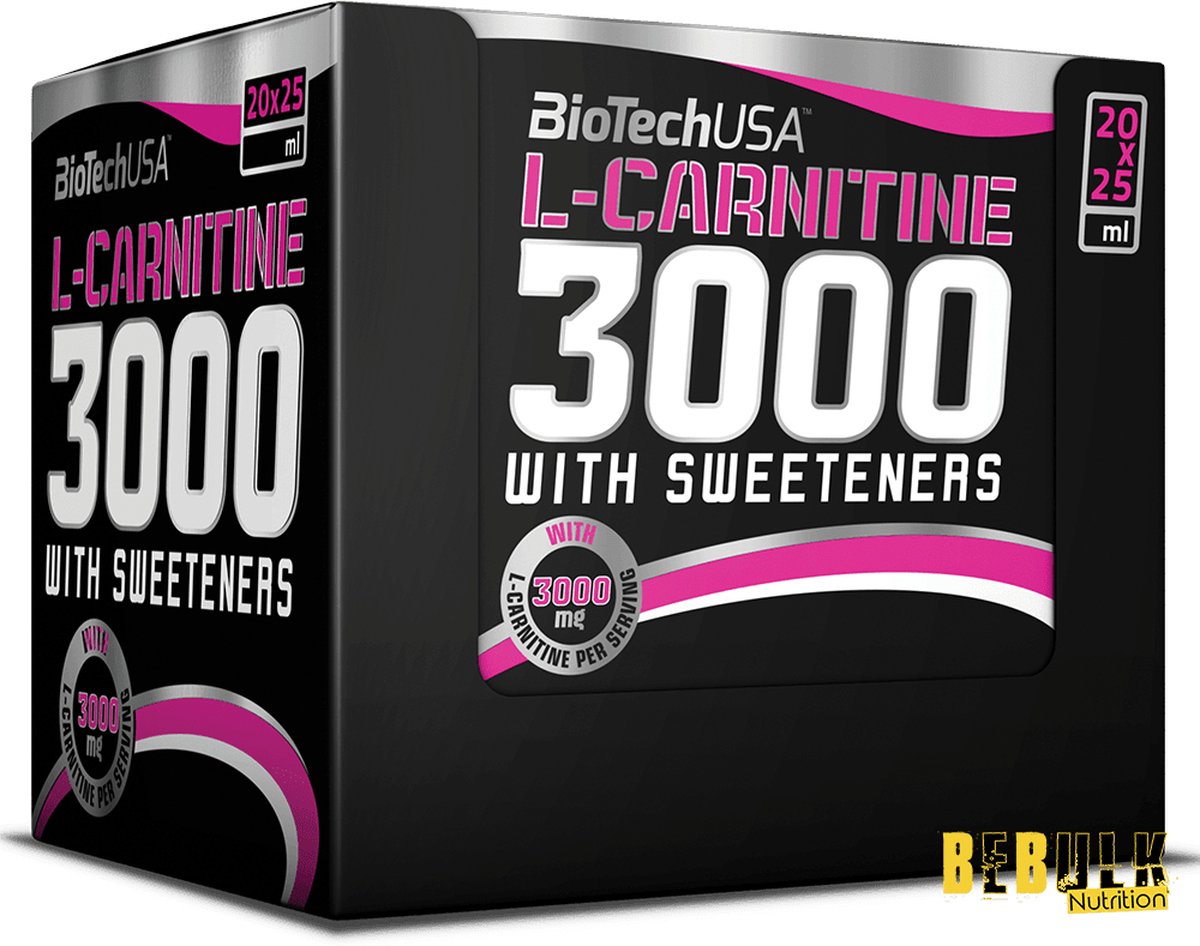 L-Carnitine 3000 Mud, 20 Fläschchen à 25 ml, Biotech USA