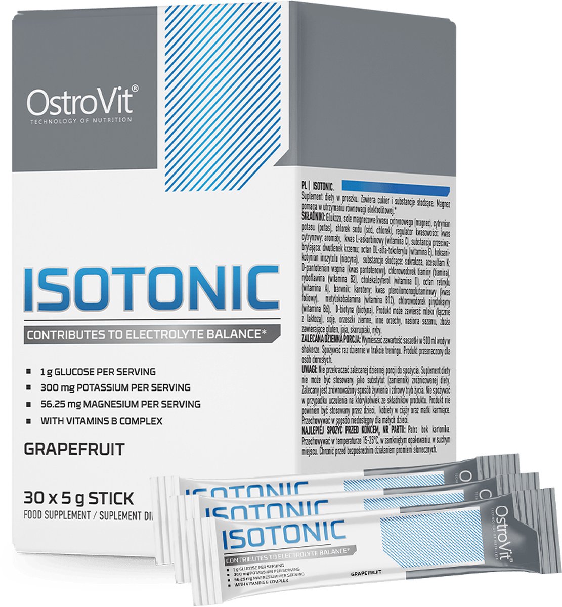 Węglowodany Izotonik Ostrovit Isotonic BOX 5x30g