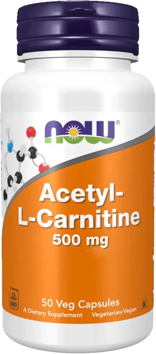 Odchudzanie L-karnityna Now Foods Acetyl L-Carnitine 500mg 50vkaps