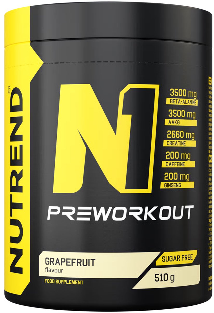 Suplement Przedtreningowy Wieloskładnikowy NUTREND N1 Pre Workout 510g