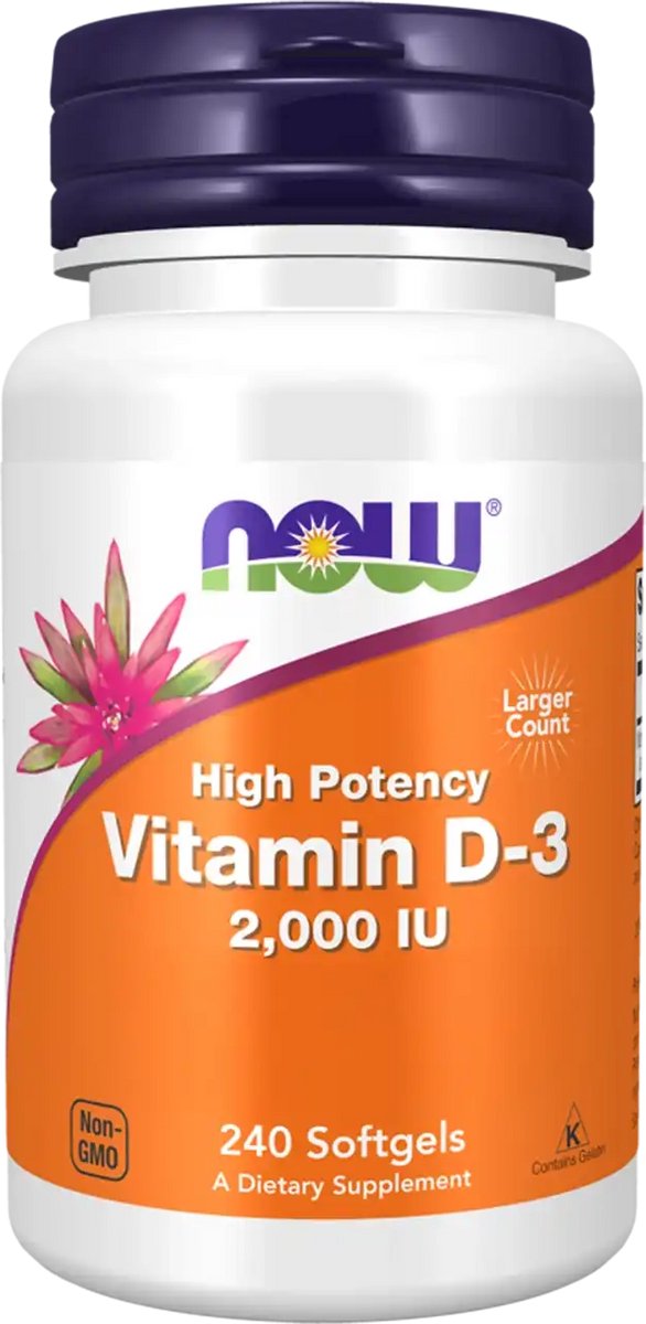 Witaminy D Now Foods Vitamin D3 2000IU 240softgels