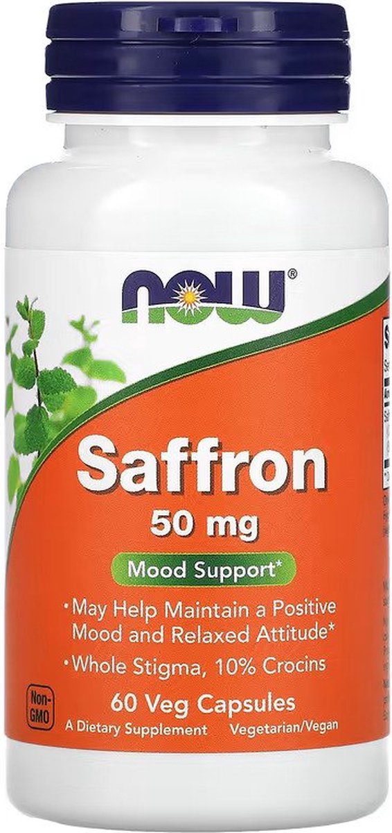 Adaptogeny Now Foods Saffron 50mg 60vcap