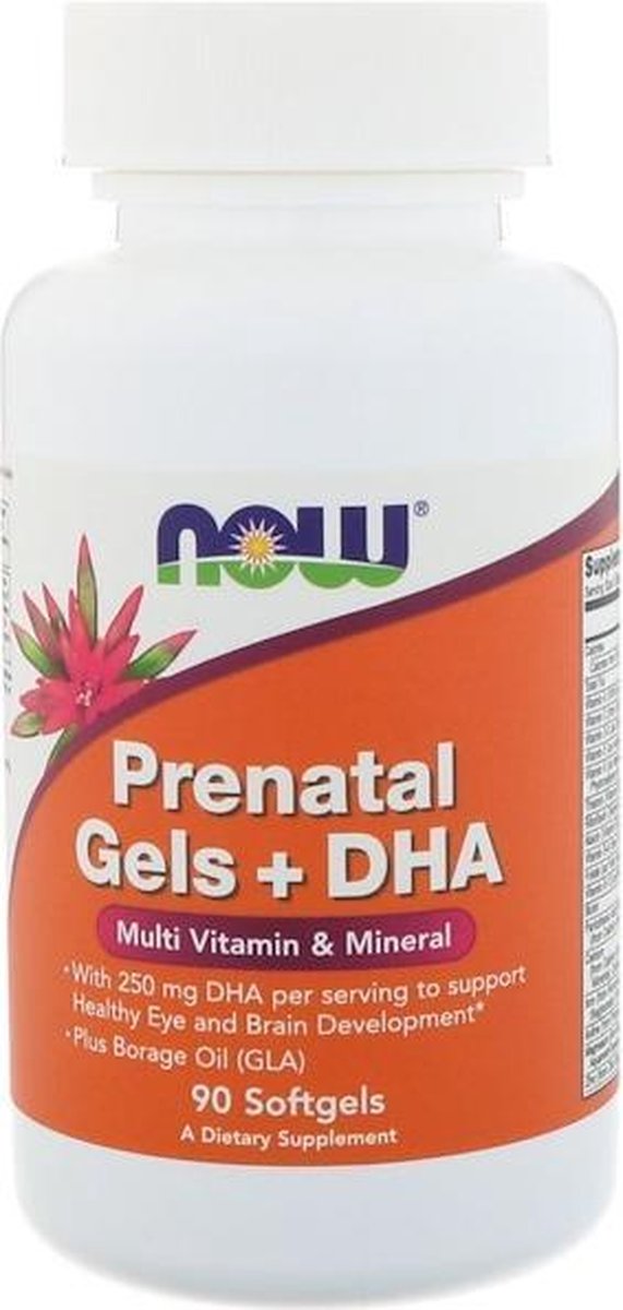 Witaminy dla Kobiet w Ciąży Now Foods Prenetal+DHA 90softgels