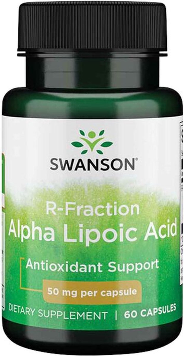 Trawienie Kwas Alfa-Liponowy Swanson R-Fraction Alpha Lipoic Acid 50mg 60kaps