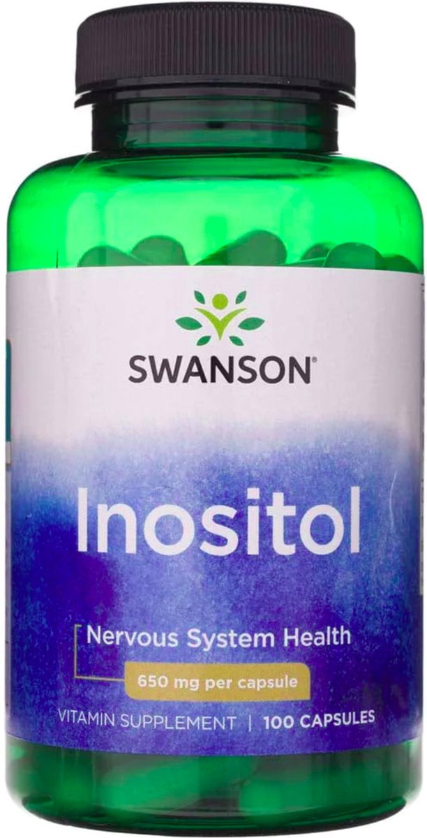 Wsparcie Mózgu Inozytol Swanson Inositol 650mg 100kaps