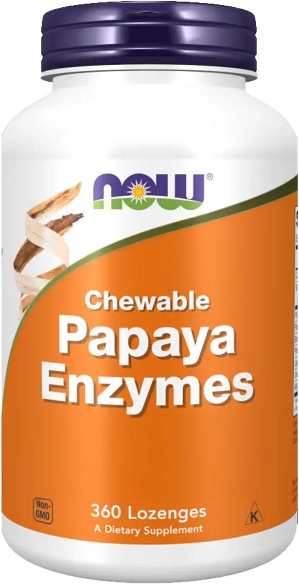 Trawienie Enzymy Trawienne Now Foods Papaya Enzyme 360Chewables