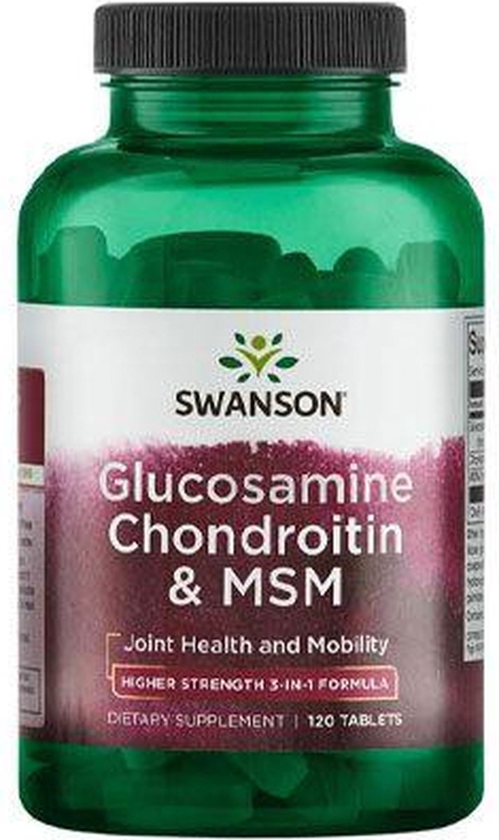 Regeneracja Stawów Kompleks Swanson Glucosamine Chondroitin & MSM 750mg 120tab