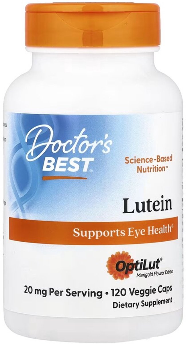 Oczy i Wzrok Doctor's Best Lutein From OptiLut 20mg 120vcap