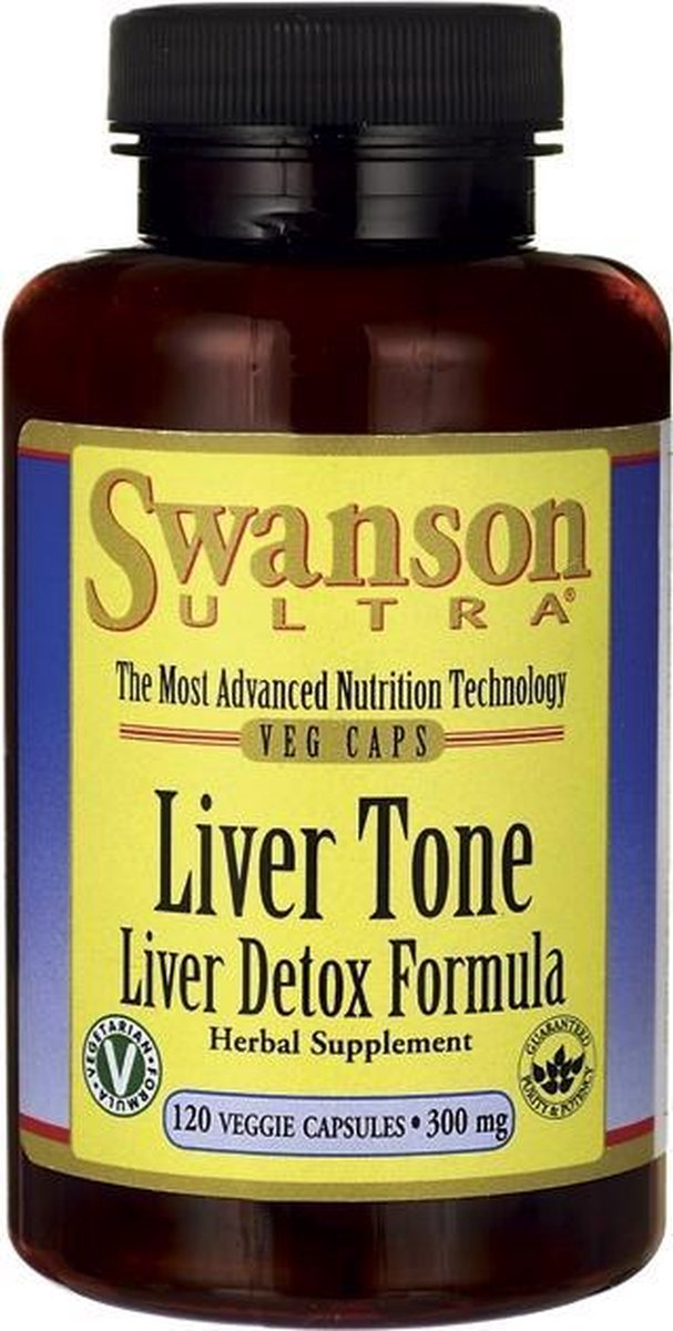Wsparcie Wątroby Kompleks Swanson Tone Liver Detox Formuła 120vkaps
