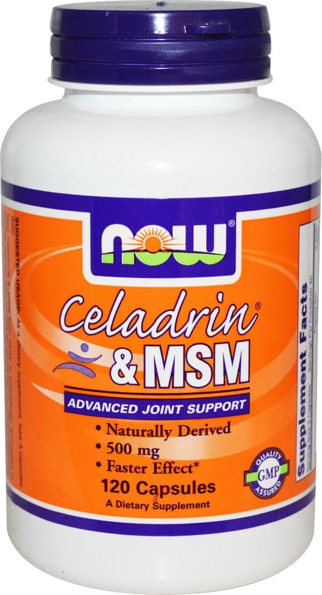 Regeneracja Stawów Kompleks Now Foods Celadrin & MSM 500 mg 120kaps