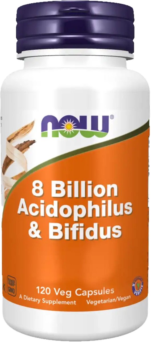 Probiotyk NOW 8 Billion Acidophilus Bifidus 120vcaps