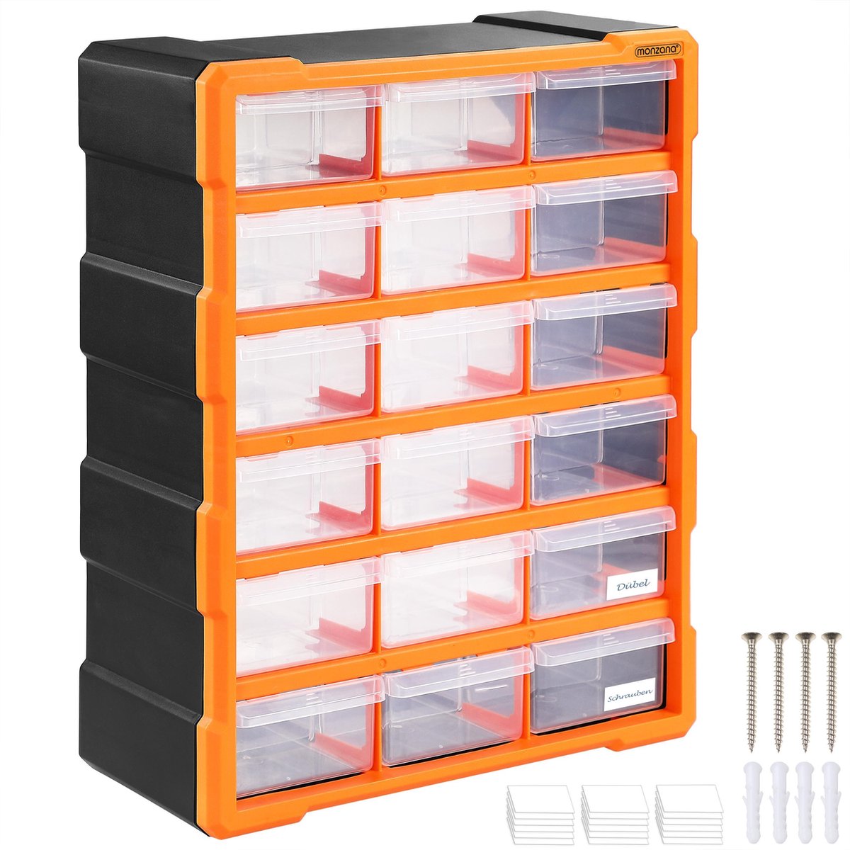 Organizer na drobne części 47,5x38x16cm 18 przegródek