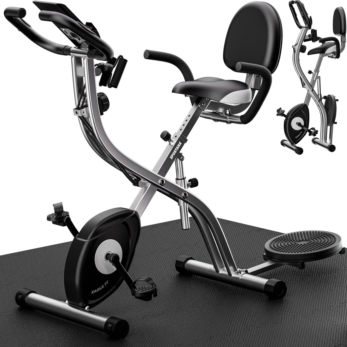 Rower treningowy Fitness Eagle4 Składany Regulacja Wysokości