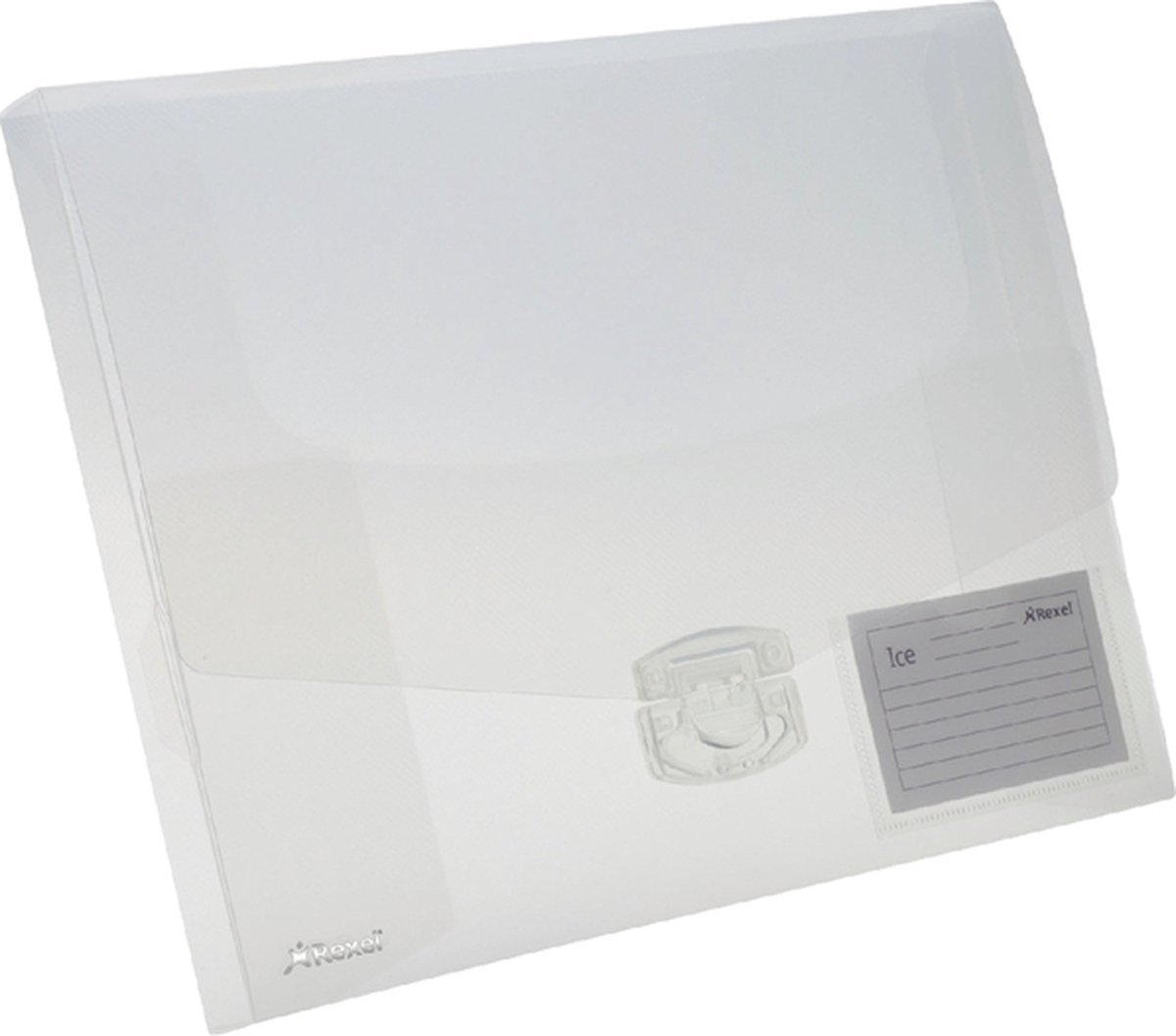10 x Rexel Dokumentenbox Ice A4 PP Rückenbreite 25mm transparent