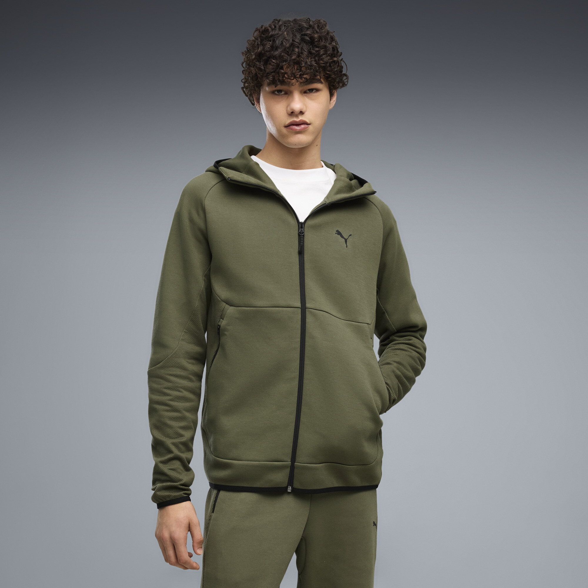 PUMATECH Elevated Slim Kapuzenjacke Herren, Accessoires, Grün, XXL