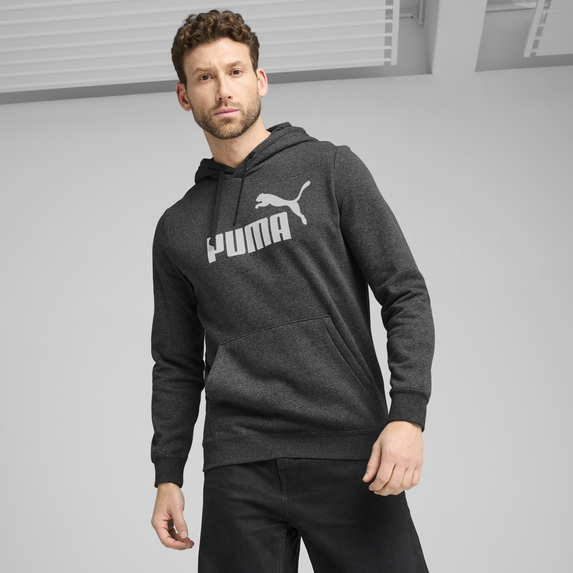 PUMA Essentials No. 1 Logo Hoodie Herren, Kleidung, Grau, XS