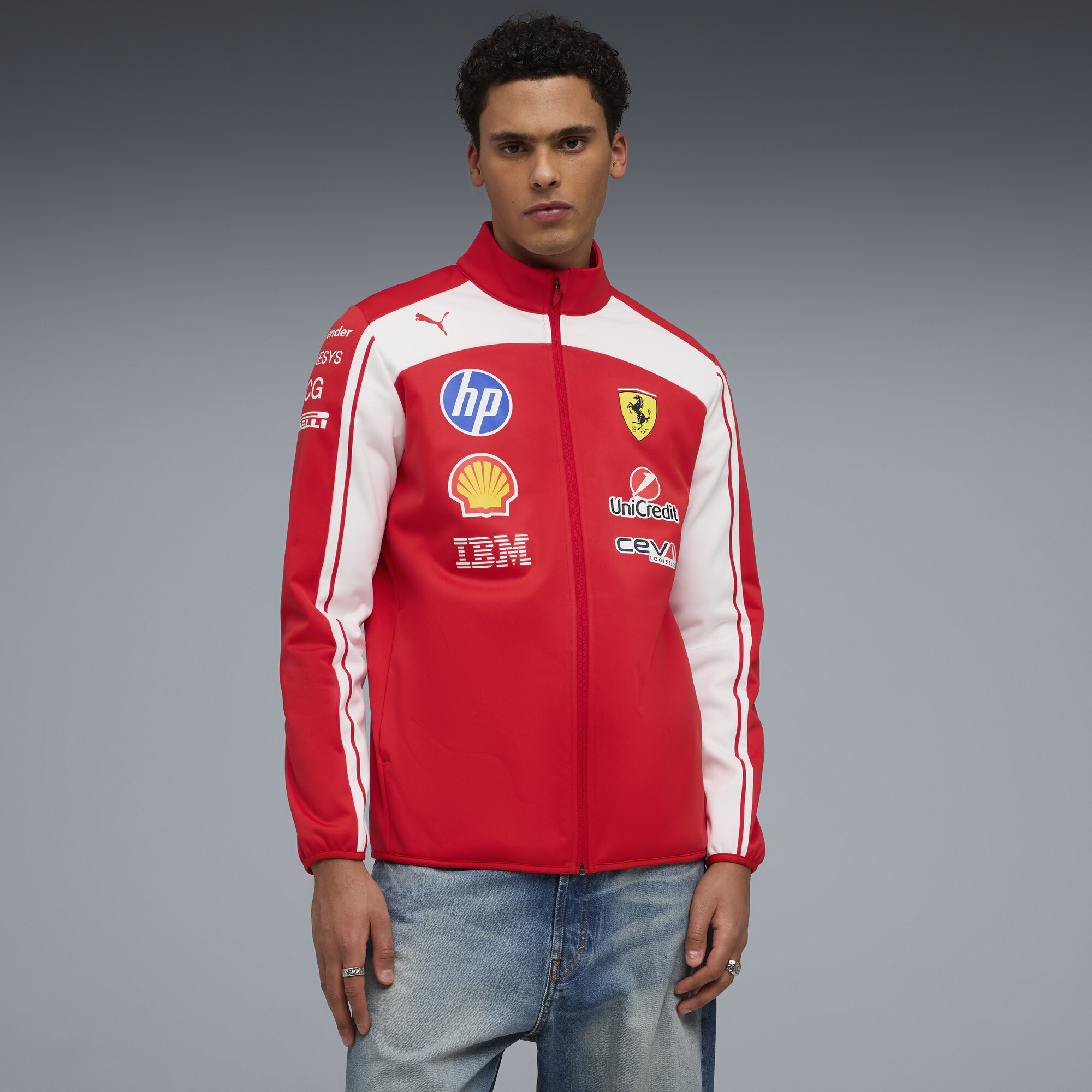 PUMA Scuderia Ferrari HP Softshelljacke Unisex, Accessoires, Rot, M