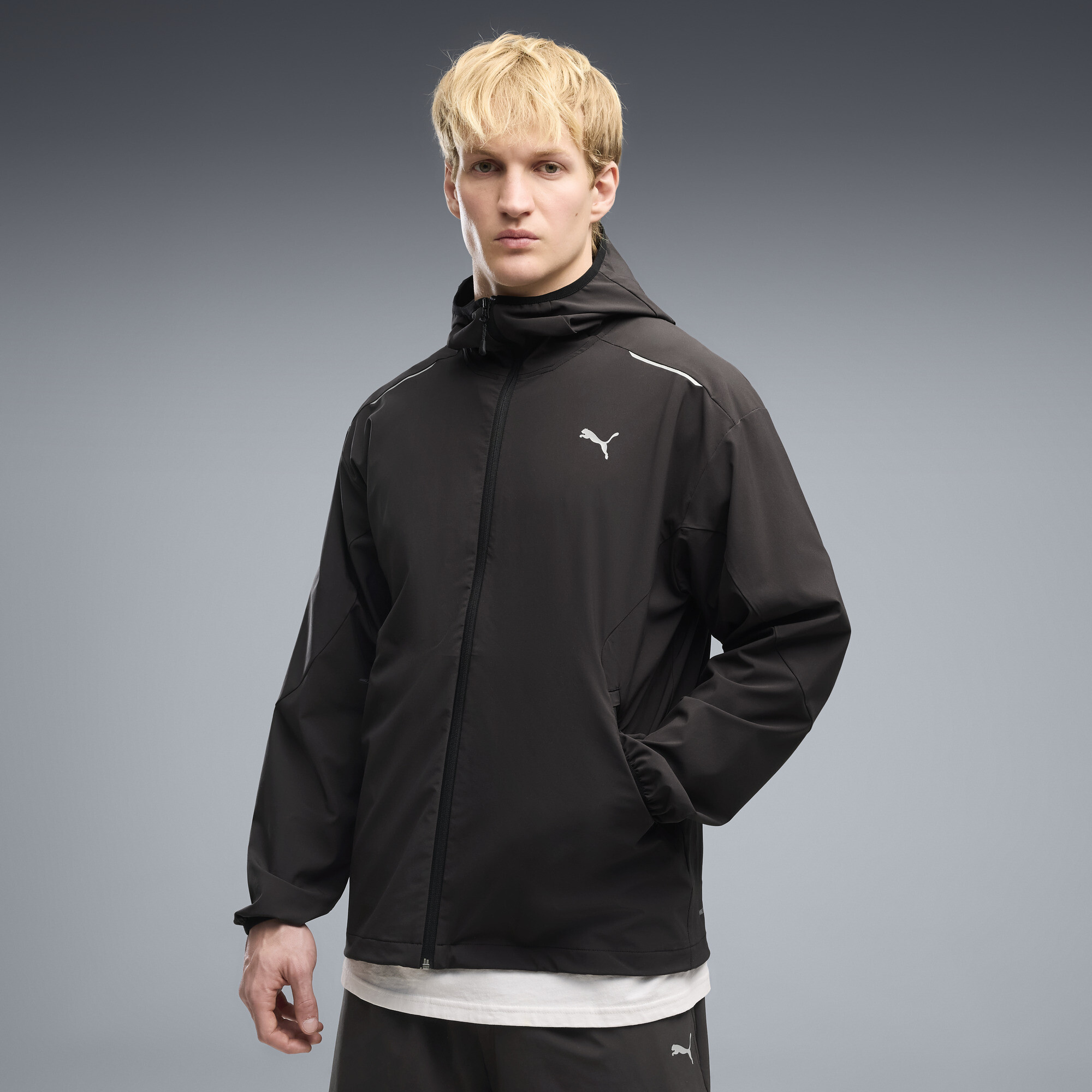 PUMATECH 4-Way Stretch Relaxed Trainingsjacke Herren, Kleidung, Schwarz, XS