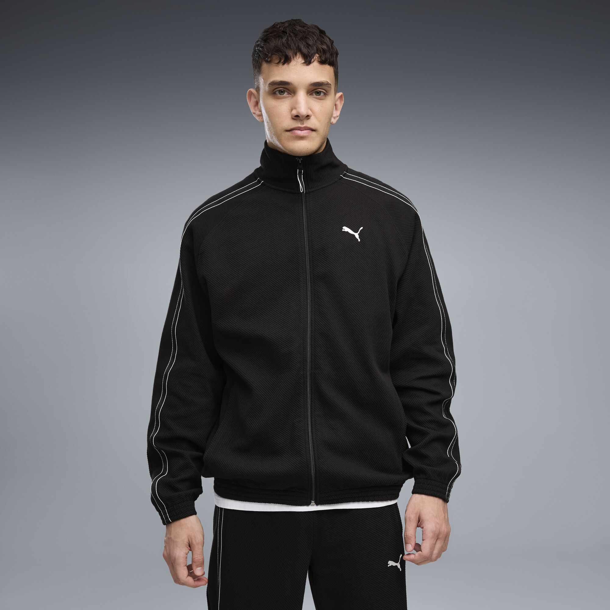PUMA Class Relaxed Trainingsjacke mit Reißverschluss Herren, Kleidung, Schwarz, XXL