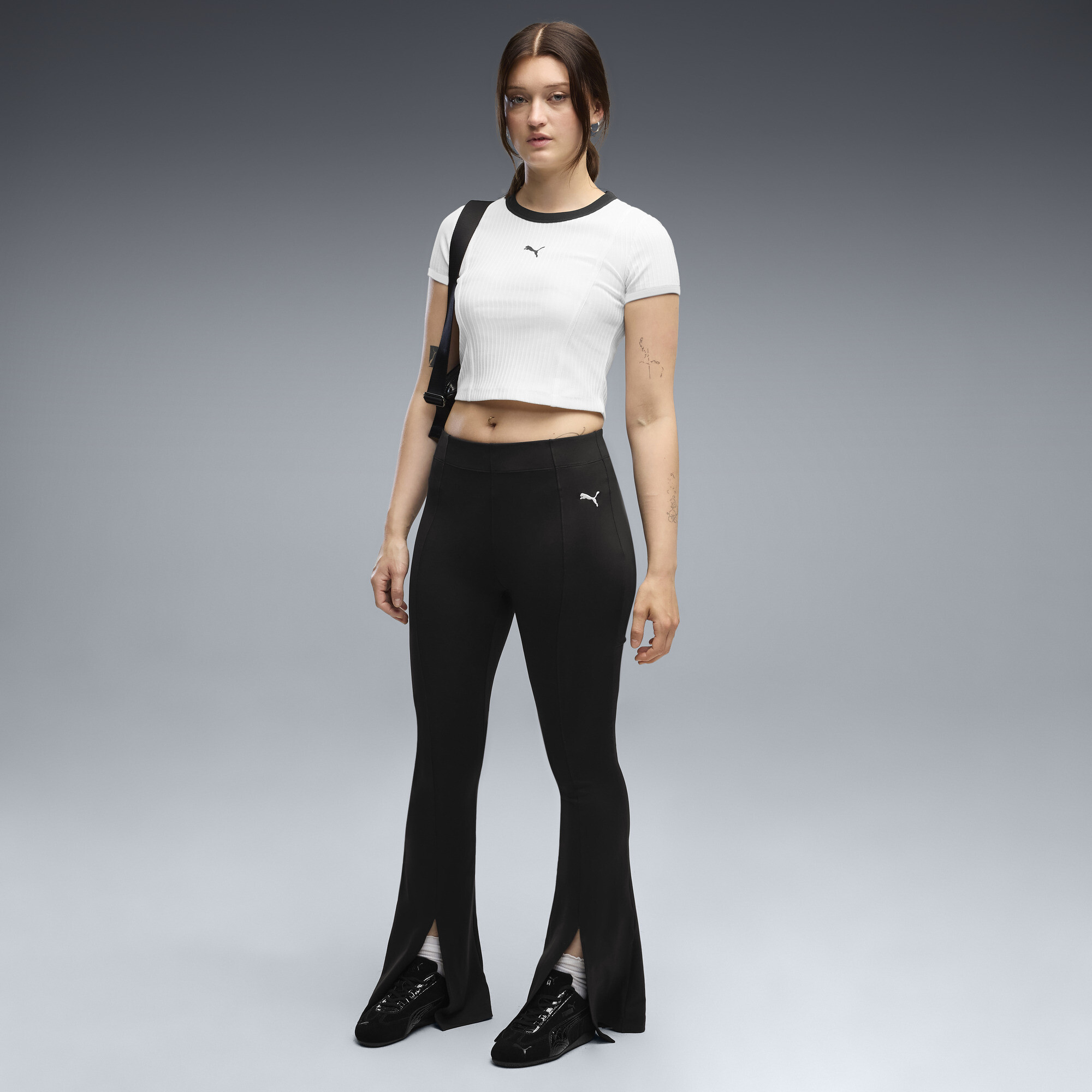 PUMA Essentials FlaRot Pintuck Leggings Damen, Accessoires, Schwarz, L