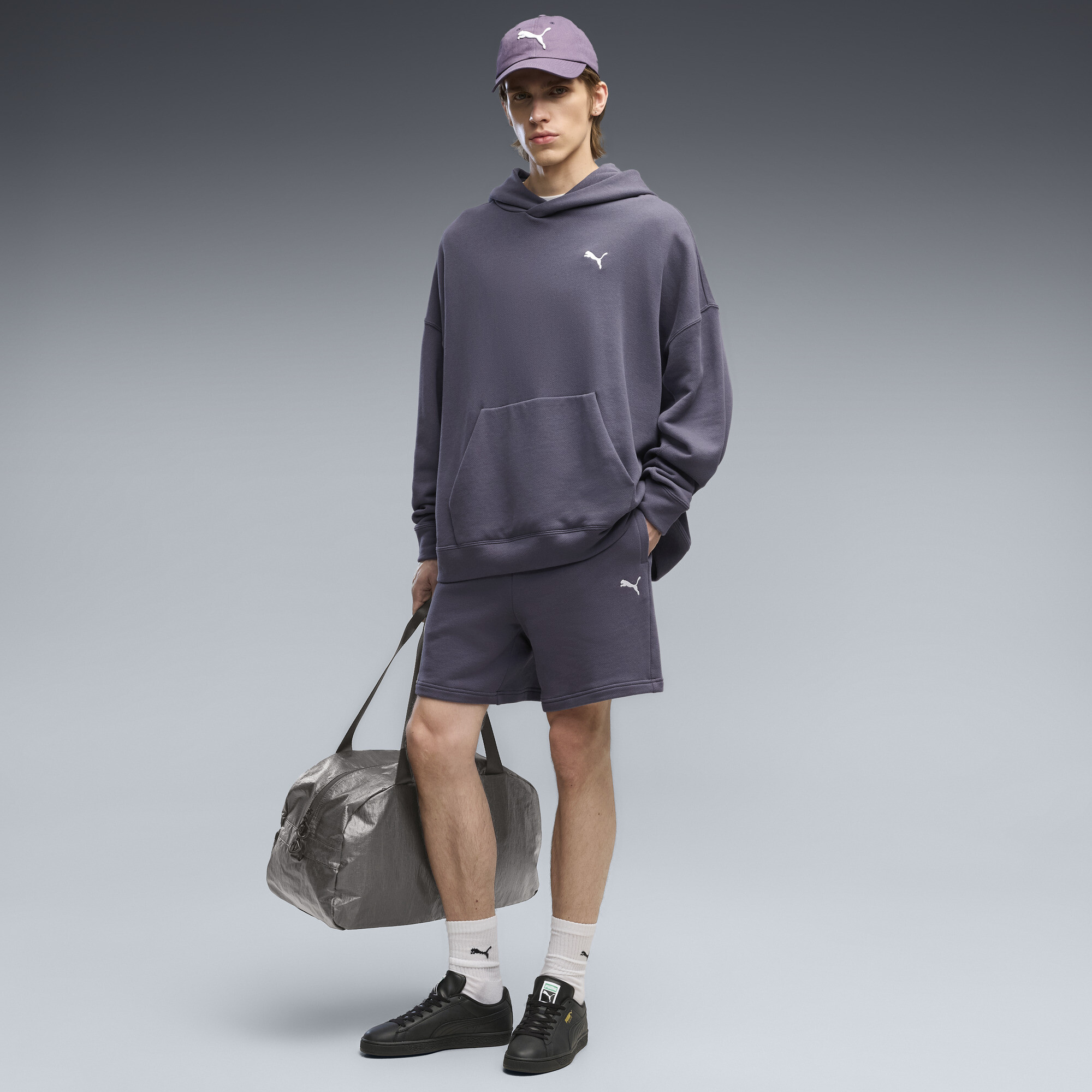 PUMA Essentials Relaxed Shorts Herren, Kleidung, Grau, M