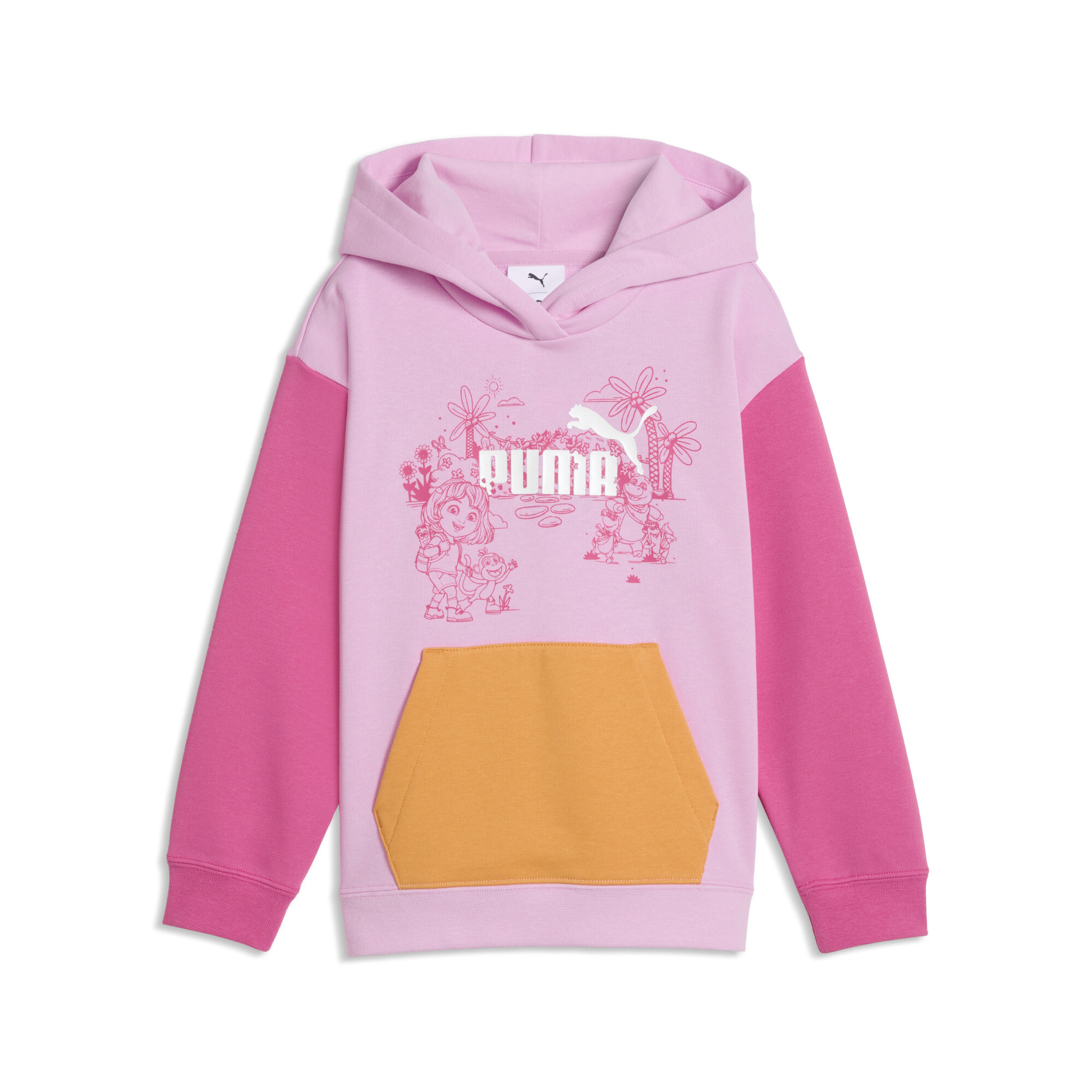 PUMA x DORA THE EXPLORER Relaxed Graphic Hoodie Kinder, Accessoires, Rosa, 6-7Y