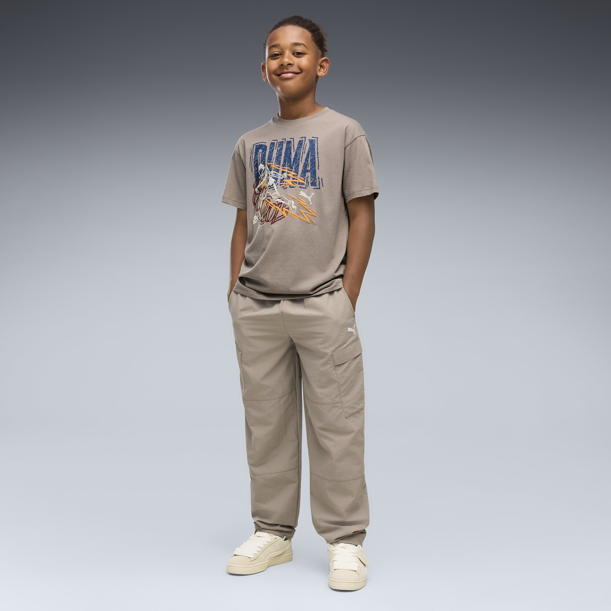 PUMA WARDROBE ESS Relaxed Gewebte Cargohose Teenager, Kleidung, , 7-8Y