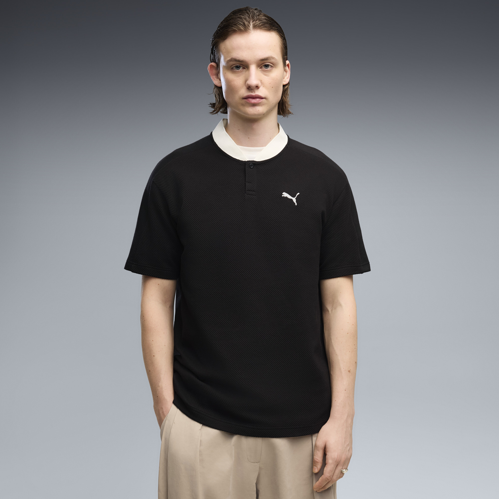 PUMA Class Relaxed Polo Herren, Kleidung, Schwarz, M