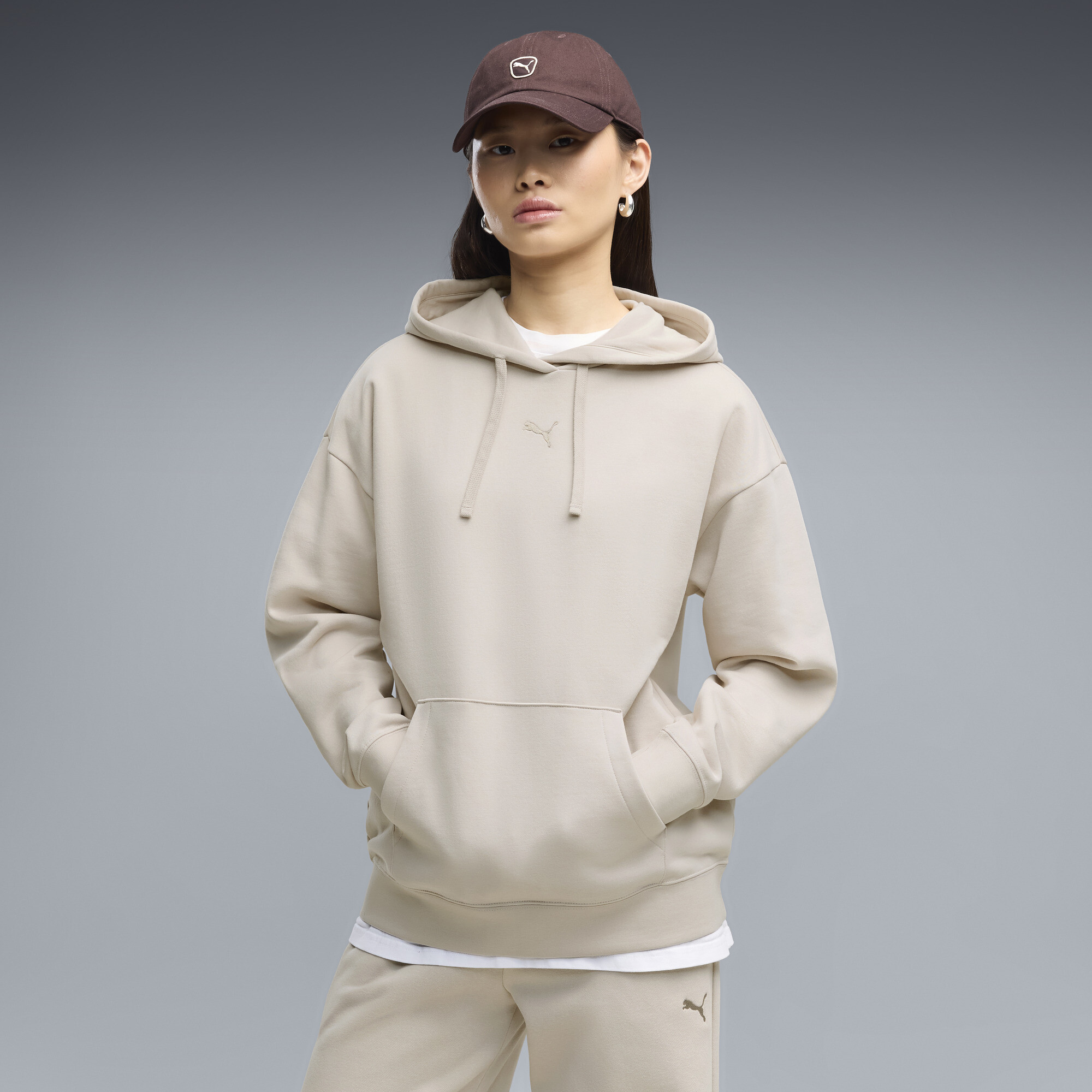 PUMA Essentials Fleece Relaxed Hoodie Damen, Kleidung, , S