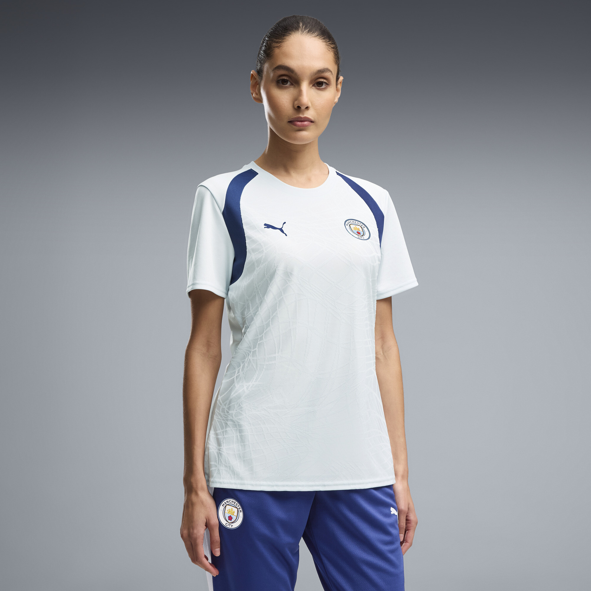 PUMA Manchester City Trainingstrikot Damen, Kleidung, Blau, XXL