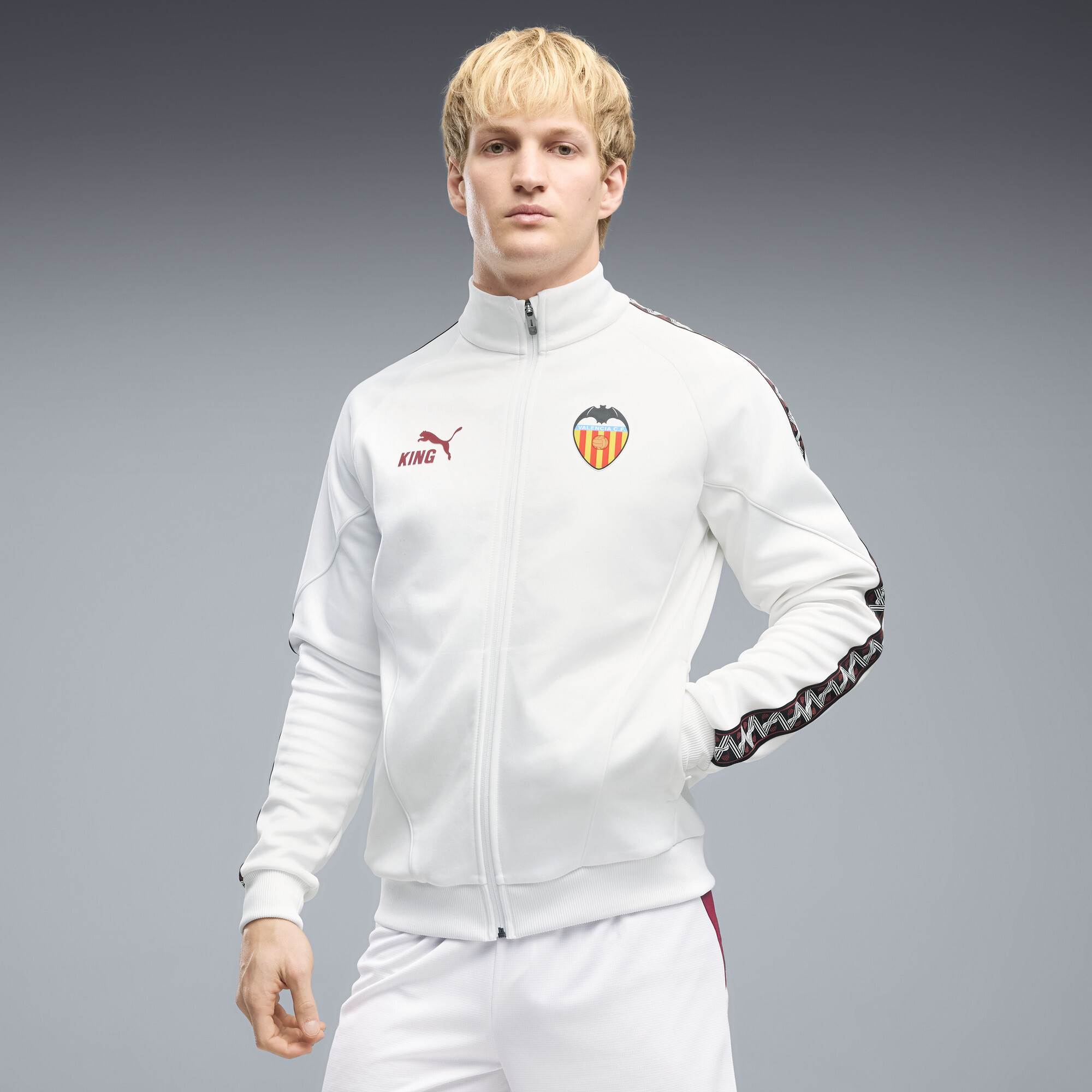 PUMA Valencia CF KING Full-Zip Anthem Jacke Herren, Accessoires, Weiß, L