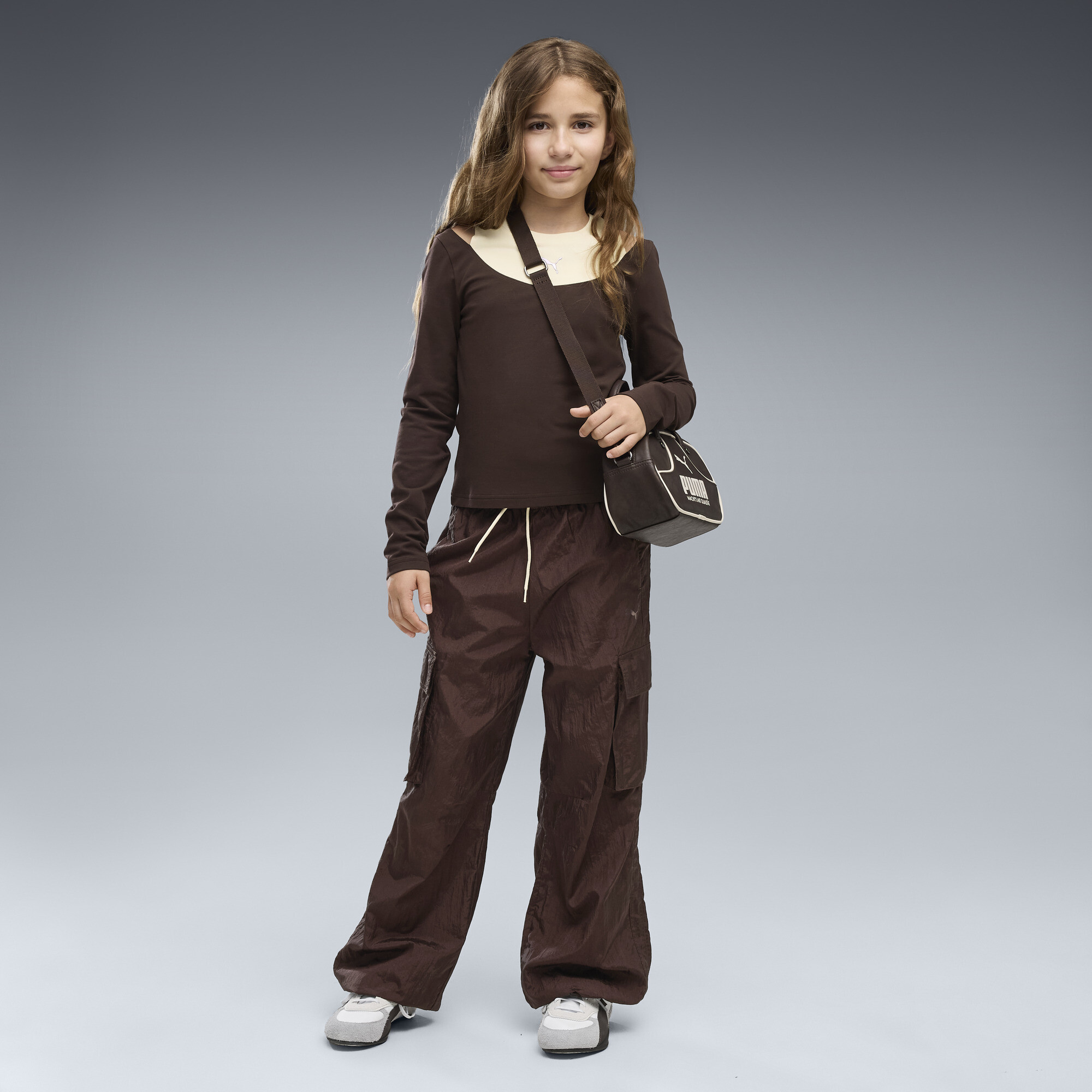 PUMA Midnight Shadow Relaxed Cargohose Teenager, Accessoires, Braun, 9-10Y