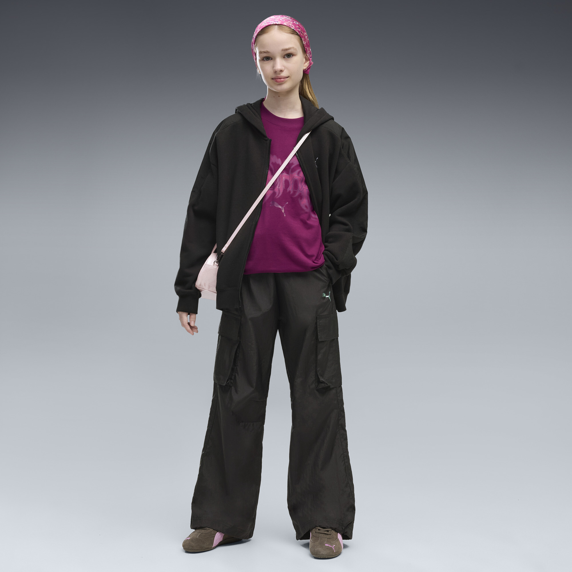 PUMA Midnight Shadow Relaxed Cargohose Teenager, Accessoires, Schwarz, 13-14Y