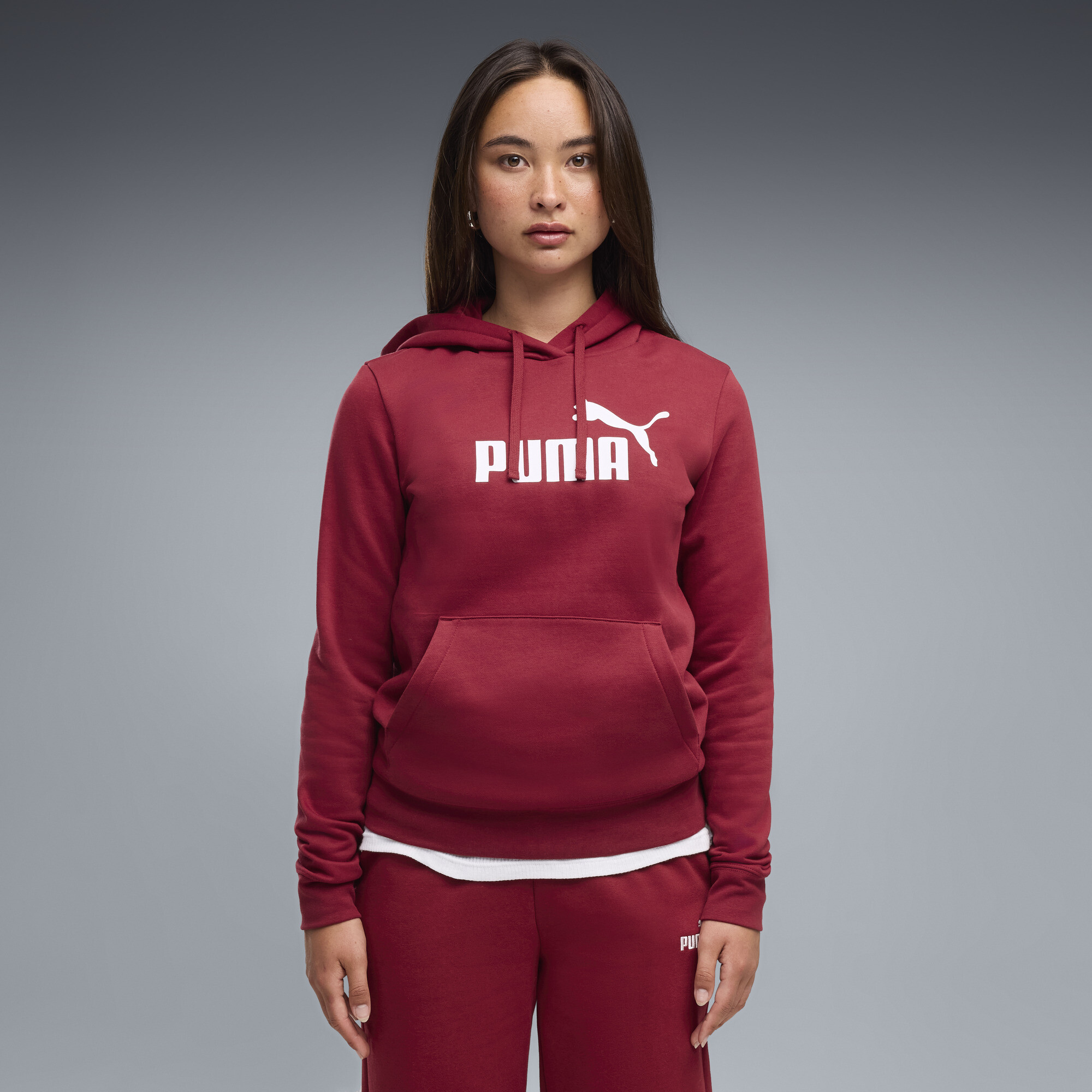 PUMA ESS No. 1 Logo Hoodie Damen, Kleidung, Rot, XL