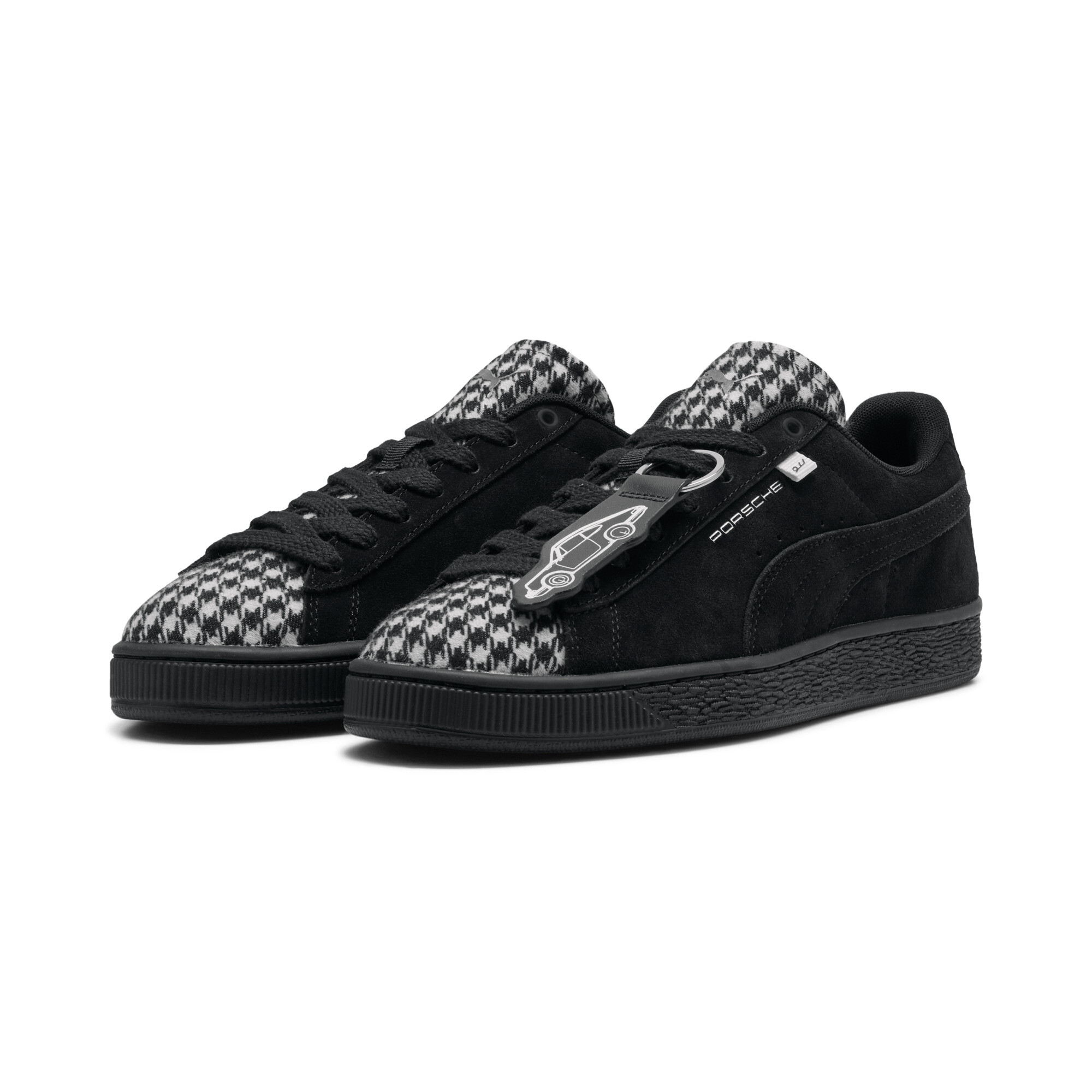 PUMA Porsche Legacy Suede Classic Pepita Sneakers Unisex, Accessoires, Schwarz, 41
