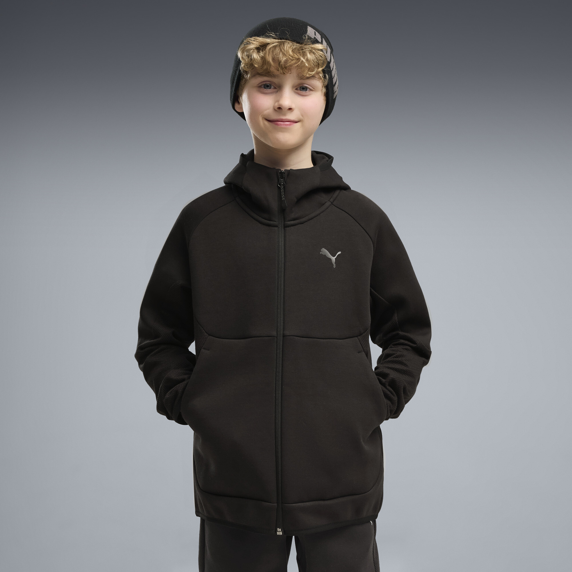 PUMATECH Elevated Kapuzenjacke Teenager, Accessoires, Schwarz, 11-12Y
