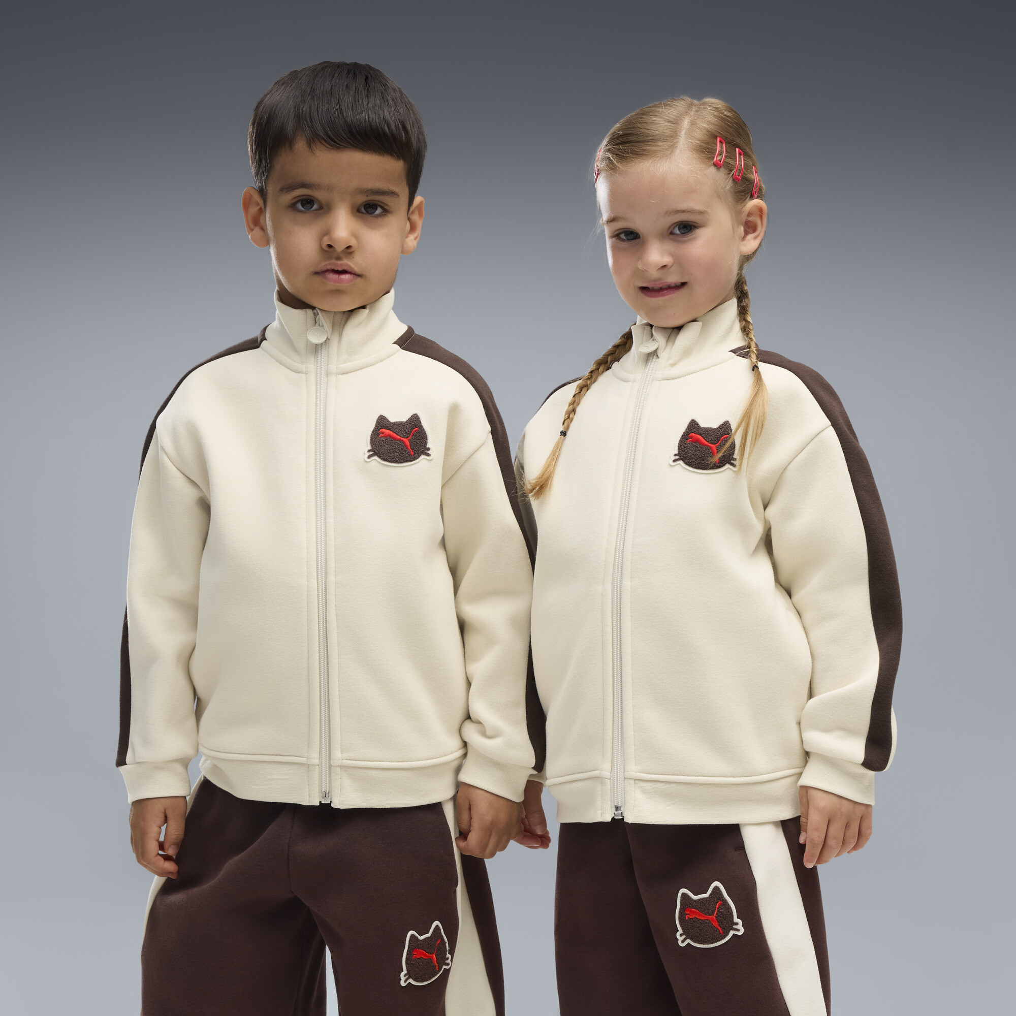 PUMA T7 Imaginary Friend Relaxed Jacke mit Reißverschluss Kinder, Accessoires, Weiß, 3-4Y