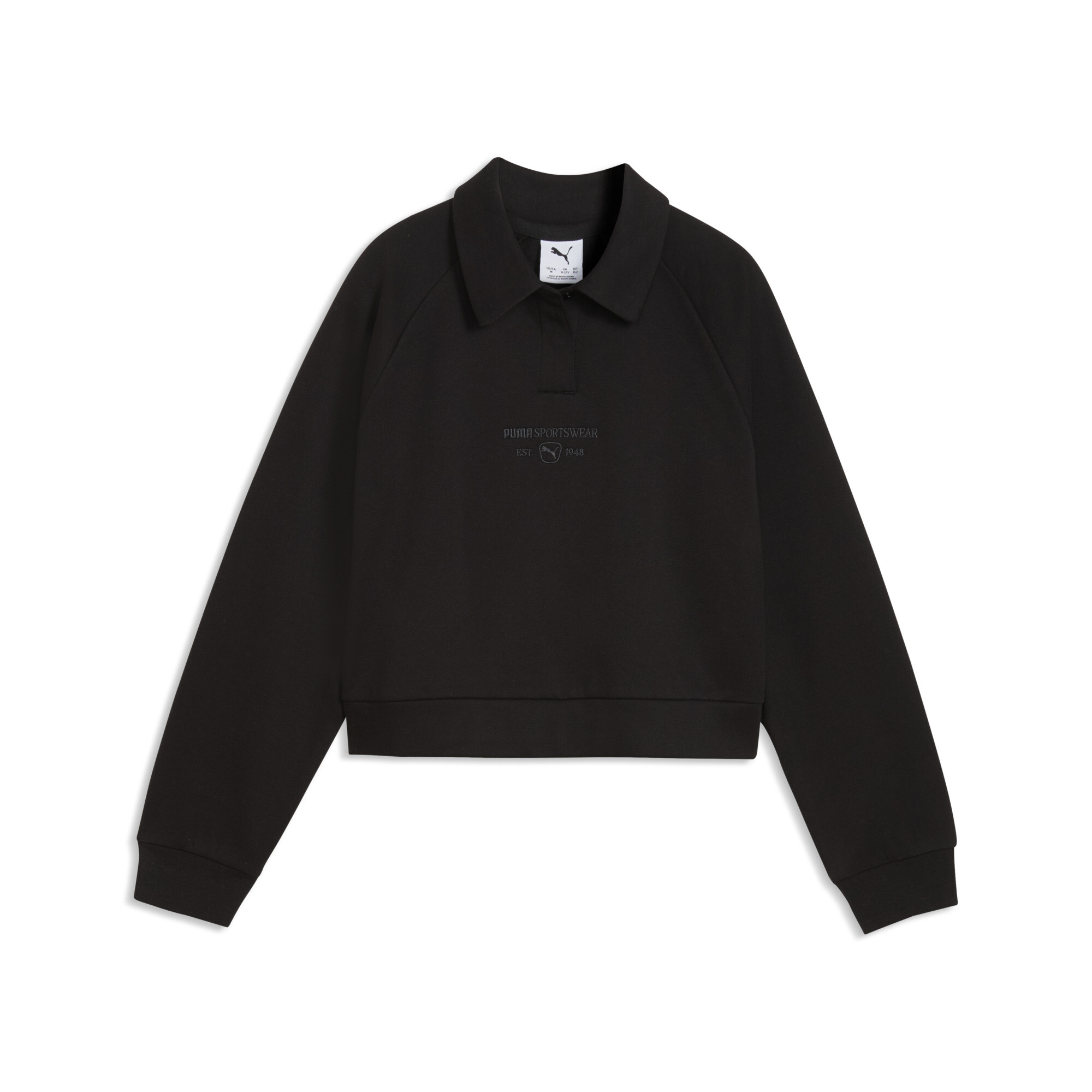 PUMA Class Relaxed Cropped Fleece Sweatshirt Teenager, Accessoires, Schwarz, 7-8Y