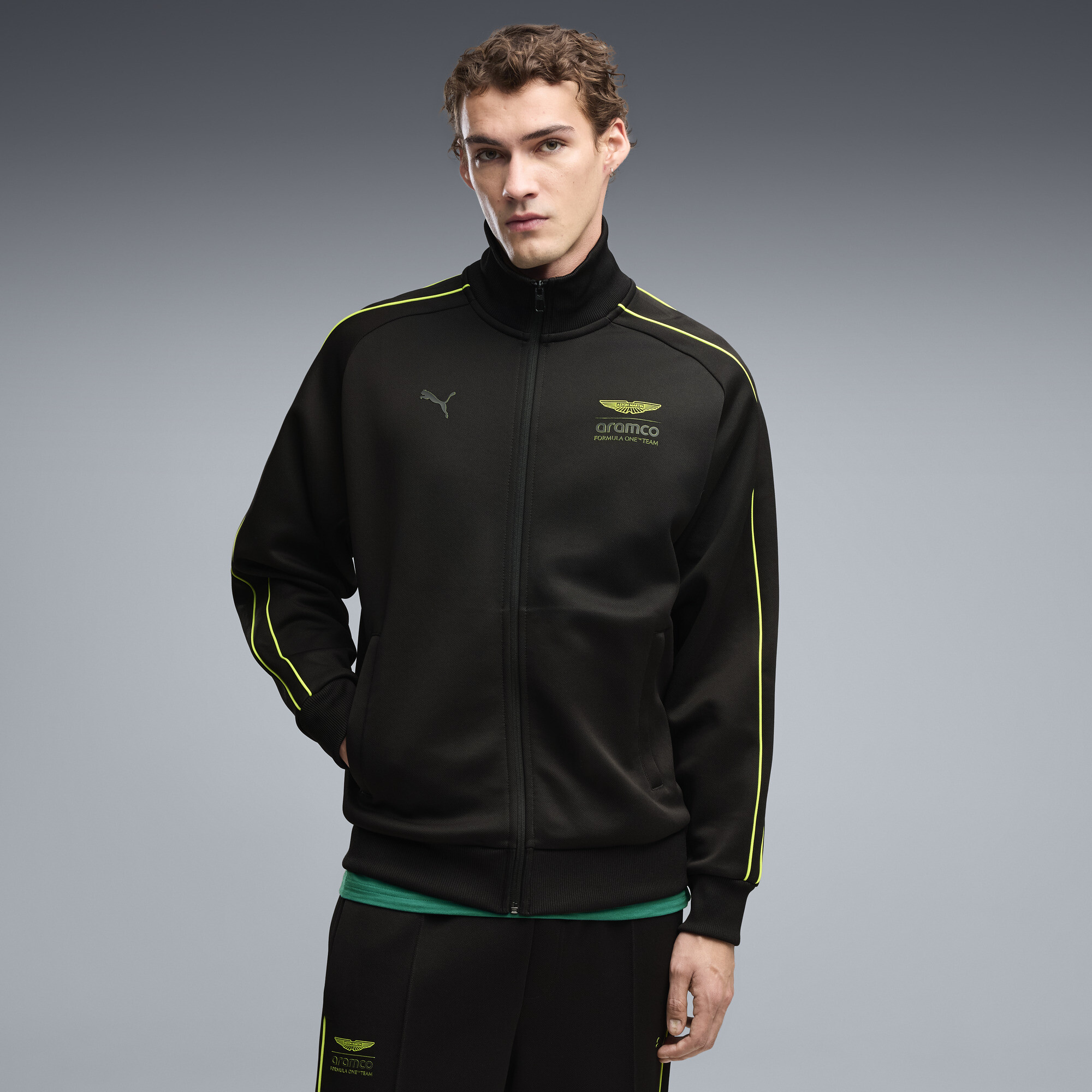 PUMA x ASTON MARTIN ARAMCO F1® TEAM T7 Trainingsjacke Herren, Accessoires, Schwarz, L