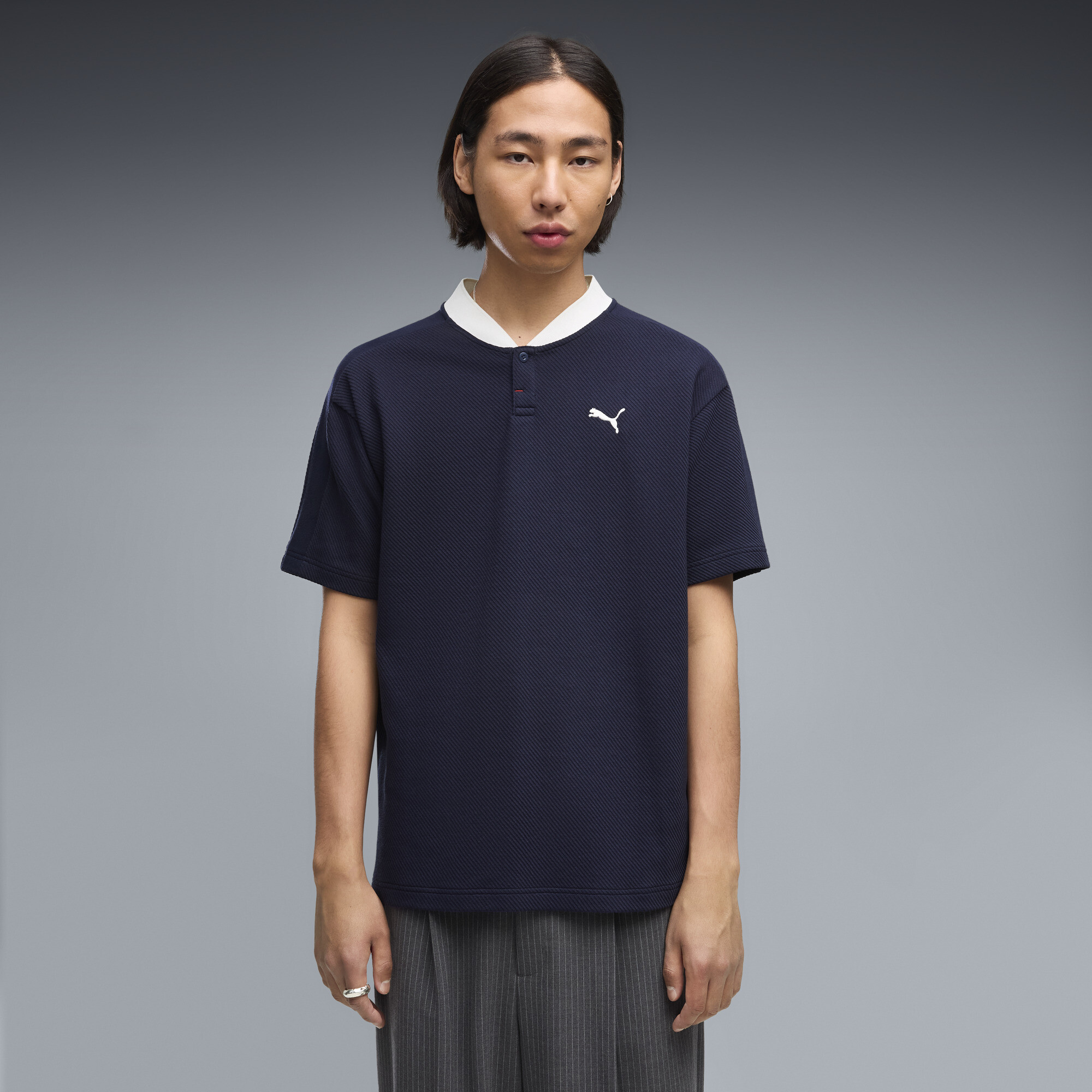 PUMA Class Relaxed Polo Herren, Kleidung, Blau, M