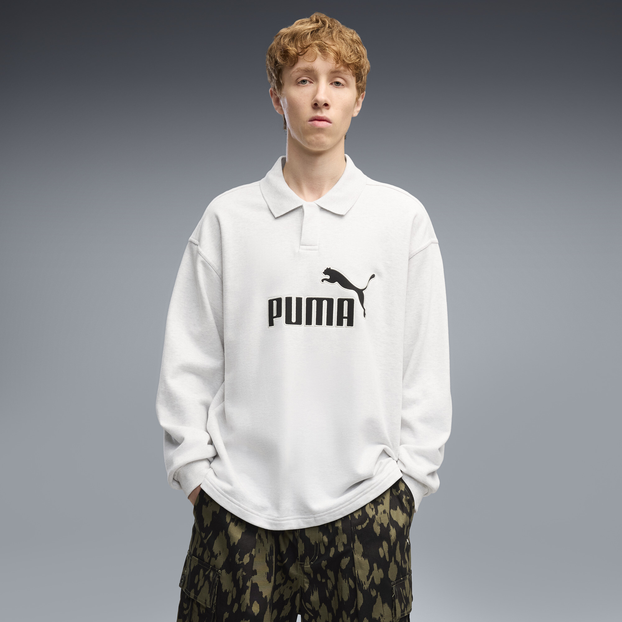 PUMA Essentials Elevated No. 1 Relaxed Polo Herren, Kleidung, Weiß, L